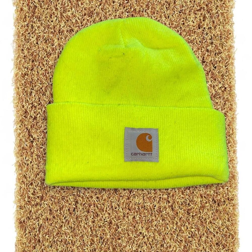 Carhartt Men's Yellow and Green Hat